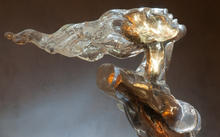  Selivanov V. / Vitruvian torso / bronze / glass / 2014