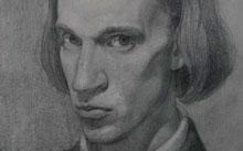 Selivanov V. / Self-portrait / graphite / 1992