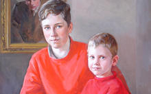  Anfilova E. / Grandchildren of the pilot / canvas / oil / 2005