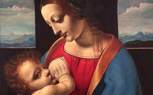 Anfilova E. / Copy from Leonardo da Vinci “Madonna Litta” / canvas / oil / 1999