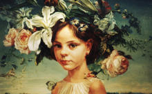  Anfilova E. / Girl with a wreath / canvas / oil / 1999