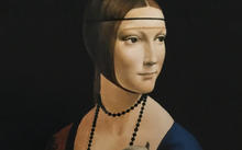 Selivanov V. / Copy from Leonardo da Vinci "The Lady with an Ermine" / canvas / oil / 1994 