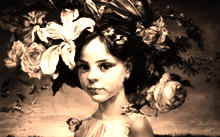  Anfilova E. / Girl with a wreath / canvas / oil / 1999