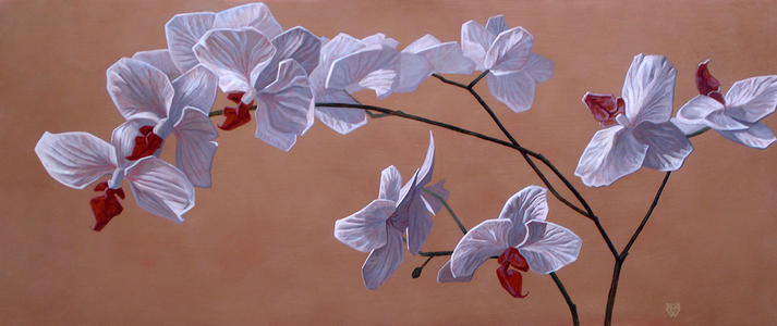Селиванов В. / Орхидея / дерево / масло / 2008