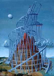Selivanov V. / The second tower of babel / board / oil / 1995-2005