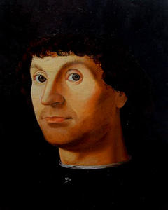 Selivanov V. / Copy from Antonello da Messina "Portrait of a Man" / board / oil / 1992