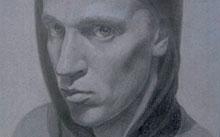  Selivanov V. / Self-portrait / graphite / 1990