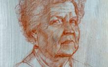  Selivanov V. / Portrait / red chalk / 2009