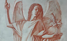  Selivanov V. / Angel of the Annunciation / red chalk / 2020