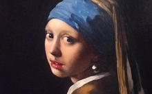 Anfilova E. / Copy from Jan Vermeer "Girl with a pearl earring" / canvas / oil / 2007
