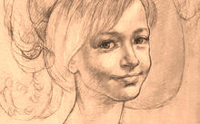 Anfilova E. / Drawing for a picturesque portrait / graphite / 1998