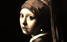 Anfilova E. / Copy from Jan Vermeer "Girl with a pearl earring" / canvas / oil / 2007